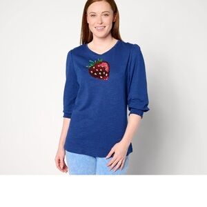 Quaker factory sequined top